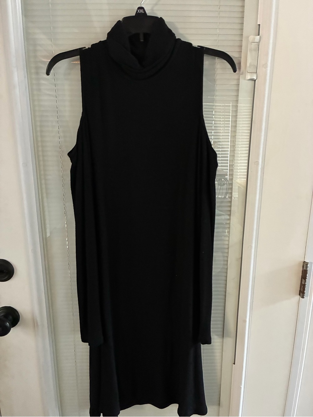 American Eagle Outfitters Black Cold Shoulder Long Sleeve Dress